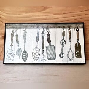 VTG wall art "Kitchen Tools" by artist Cindy Jacobs